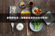 老鸭粉丝汤（老鸭粉丝汤的功效与作用）