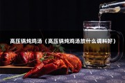 高压锅炖鸡汤（高压锅炖鸡汤放什么调料好）