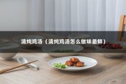 清炖鸡汤（清炖鸡汤怎么做味最鲜）