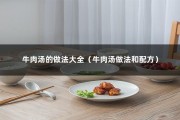 牛肉汤的做法大全（牛肉汤做法和配方）