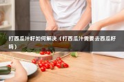 打西瓜汁籽如何解决（打西瓜汁需要去西瓜籽吗）